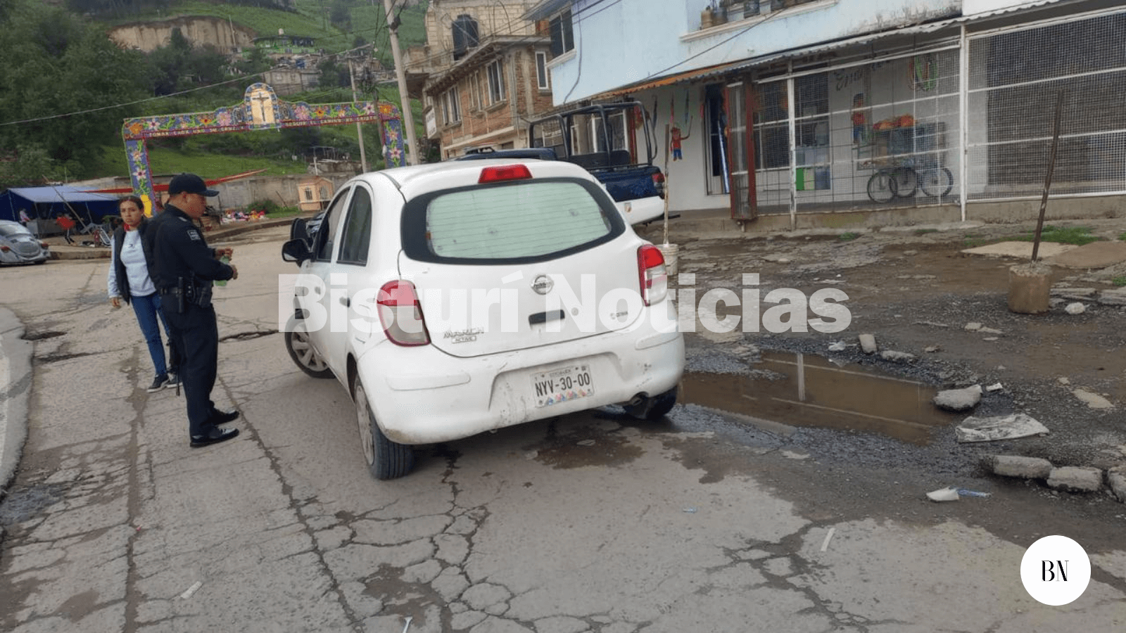 Refuerzan vigilancia policiaca  en Santa María del Monte
